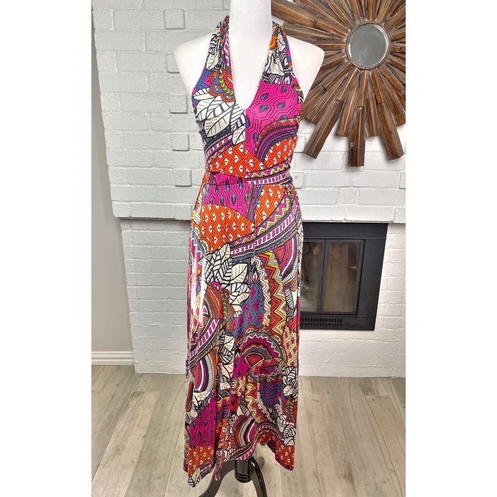 NWT Anthropologie Maeve Cynthia halter maxi
